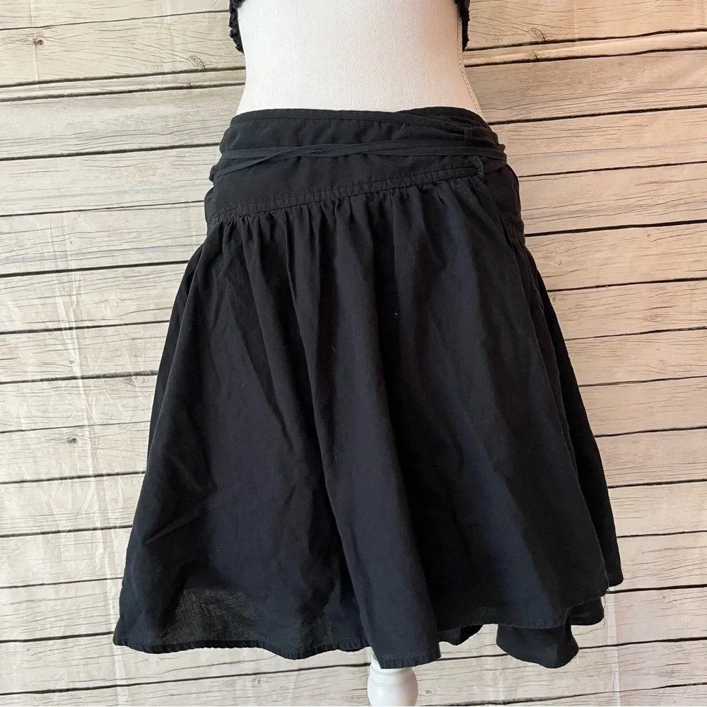 Anthropologie Maeve Paulista Ruffle Wrap Skirt Size 8